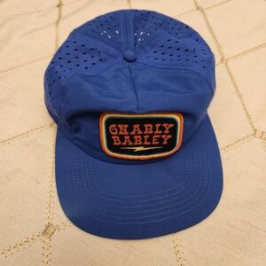 Gnarley‎ Barley Cap Curved Brim and Lightning Bolt ventilation detail O/S
